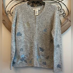 david brooks Women’s Zip Up Fall/Winter Cardigan Sweater Sz L